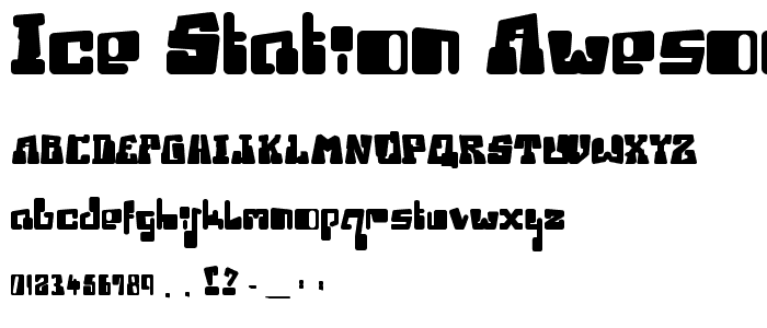 Ice Station Awesome font